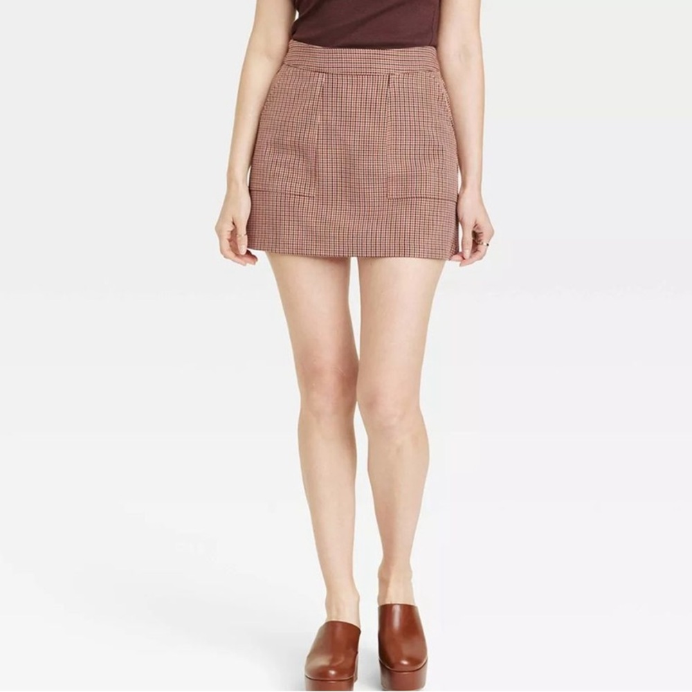 A New Day plaid mini skirt